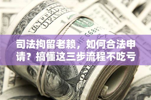 北京司法拘留老赖，如何合法申请？搞懂这三步流程不吃亏！