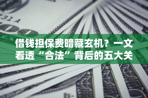 北京借钱担保费暗藏玄机？一文看透“合法”背后的五大关键陷阱