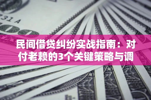 北京民间借贷纠纷实战指南：对付老赖的3个关键策略与调解盲区解析