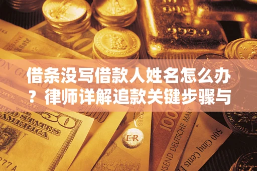 北京借条没写借款人姓名怎么办？律师详解追款关键步骤与证据链构建