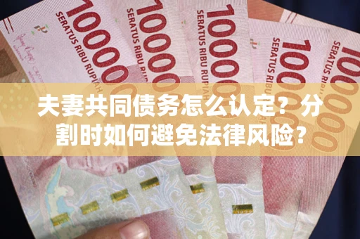 北京夫妻共同债务怎么认定？分割时如何避免法律风险？